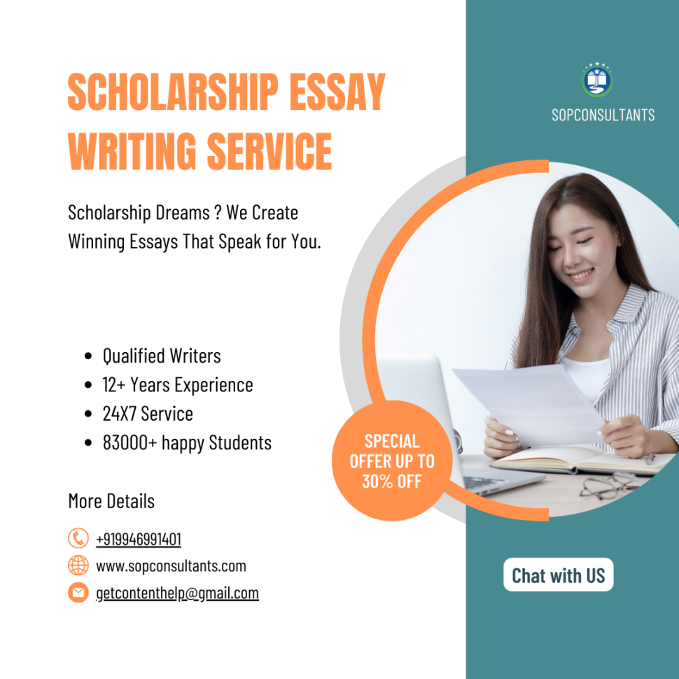 India's no.1 Scholarship essay writing service - 100% AI free content.