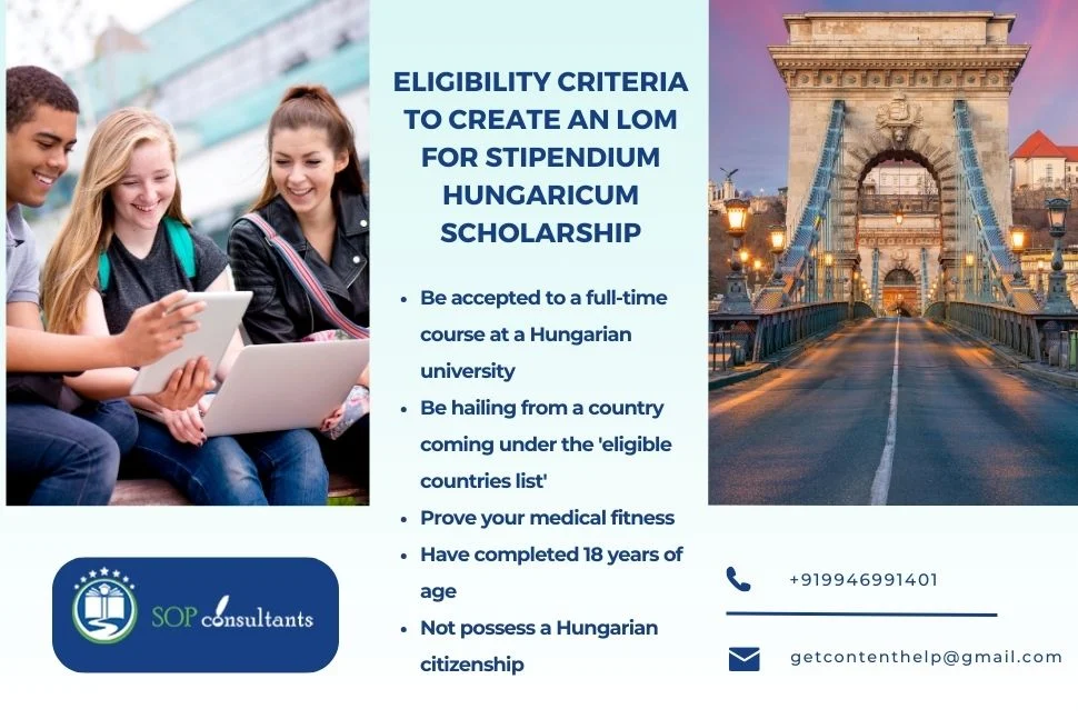 eligibility criteria of writing motivation letter for the hungaricum scholarship