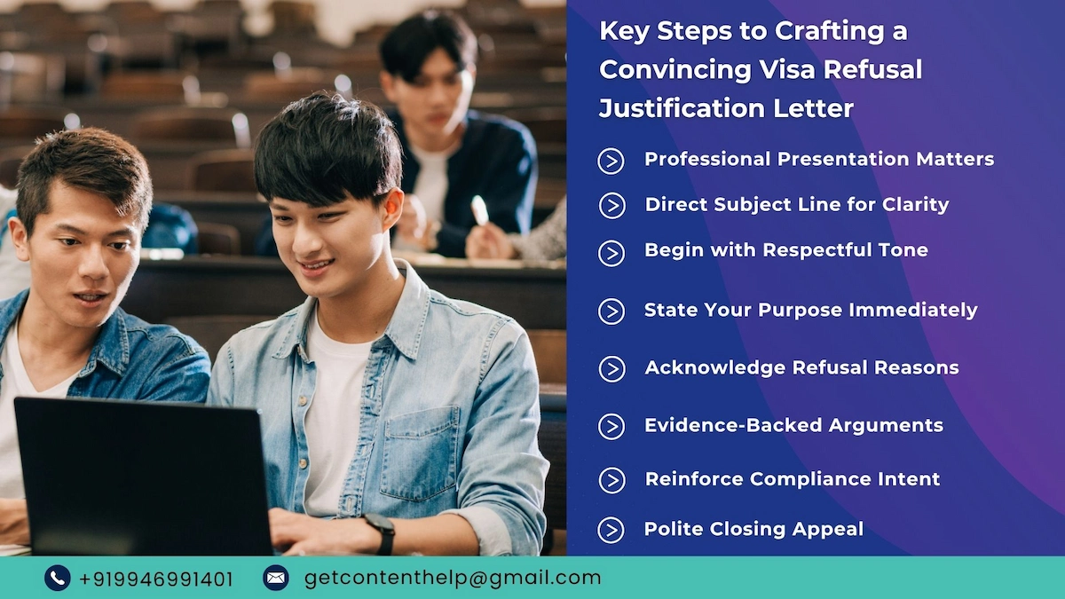 how to write best visa refusal justification letter