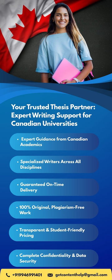 Thesis help Canada by professional academic writers